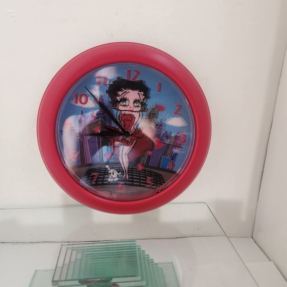 Betty Boop Hologram 3D 10x10 Clock tested works
